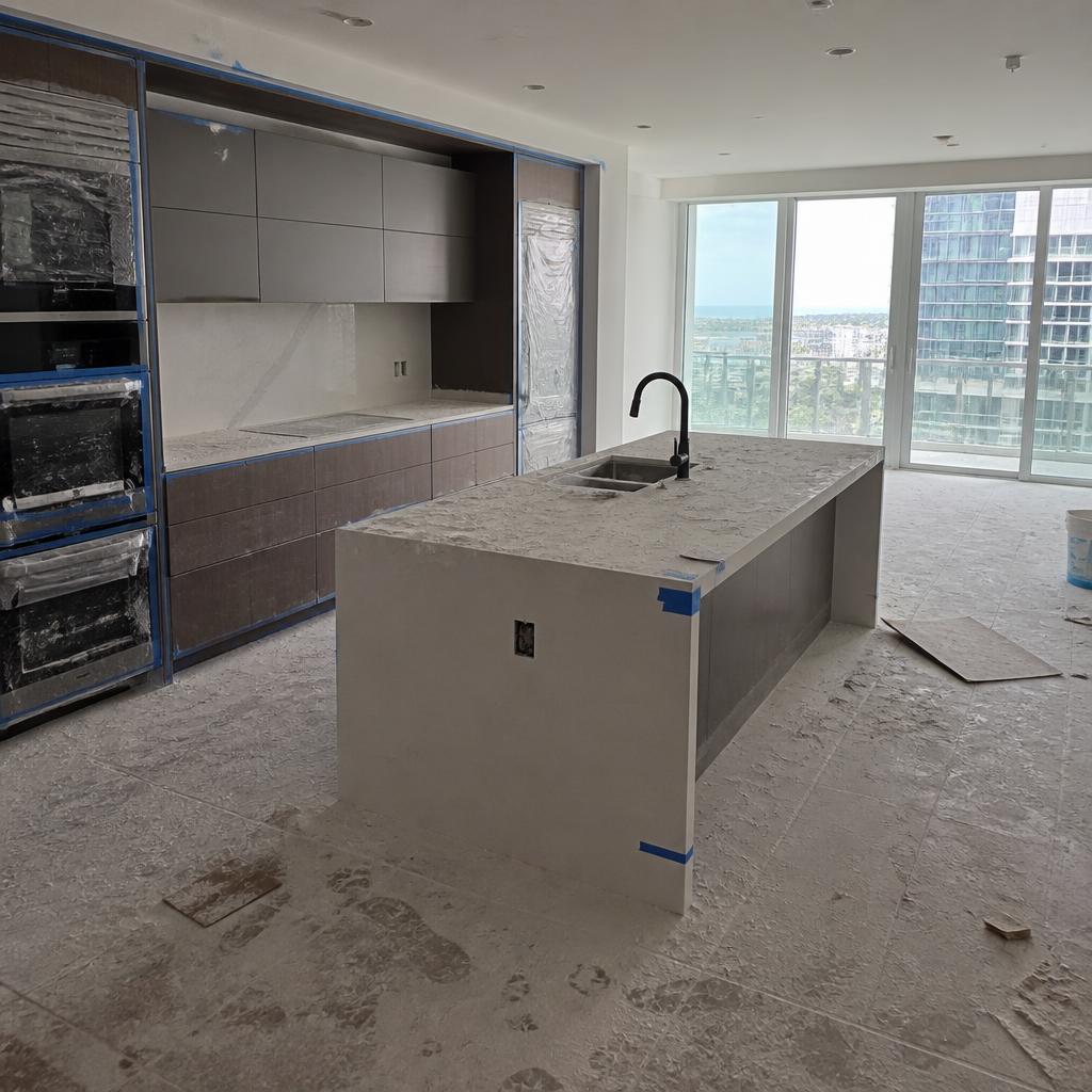 Kitchen — Bayfront Condo — before